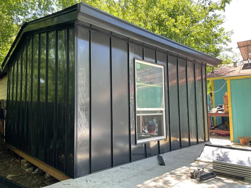 Black standing seam metal wall panels for Metal Roof Installation in Fruitridge Pocket